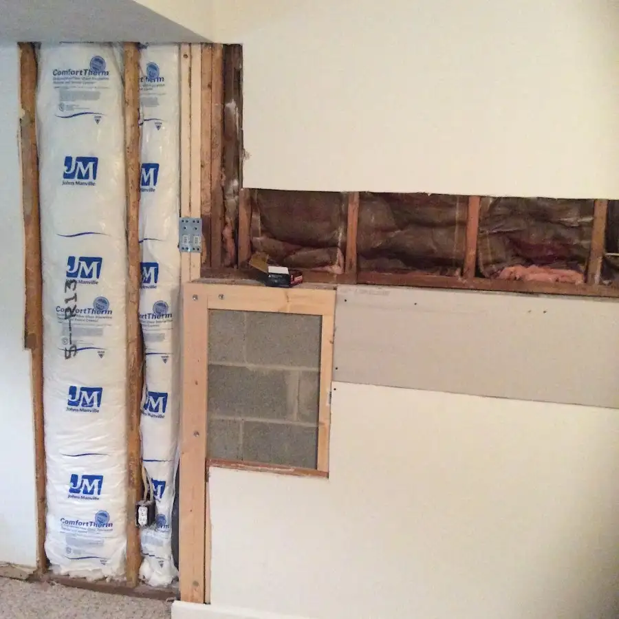 Wall insulation replacement during Contents Cleaning & Restoration in Bullard